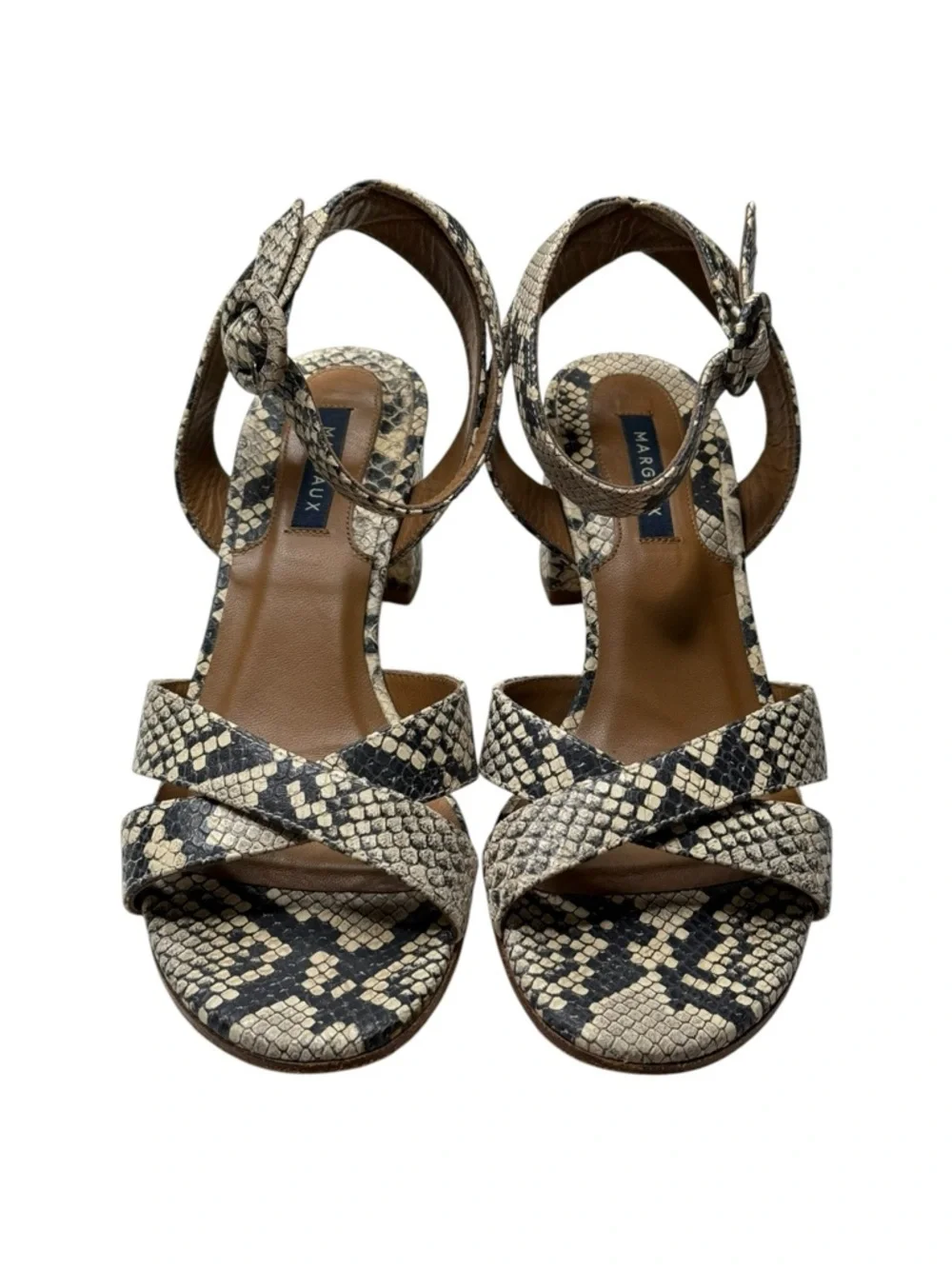 VHTF: Margaux 𓀬 The City Sandal 𓀬 Python Embossed 𓀬 40N 9N 9.5N 𓀬 Best Seller 𓀬